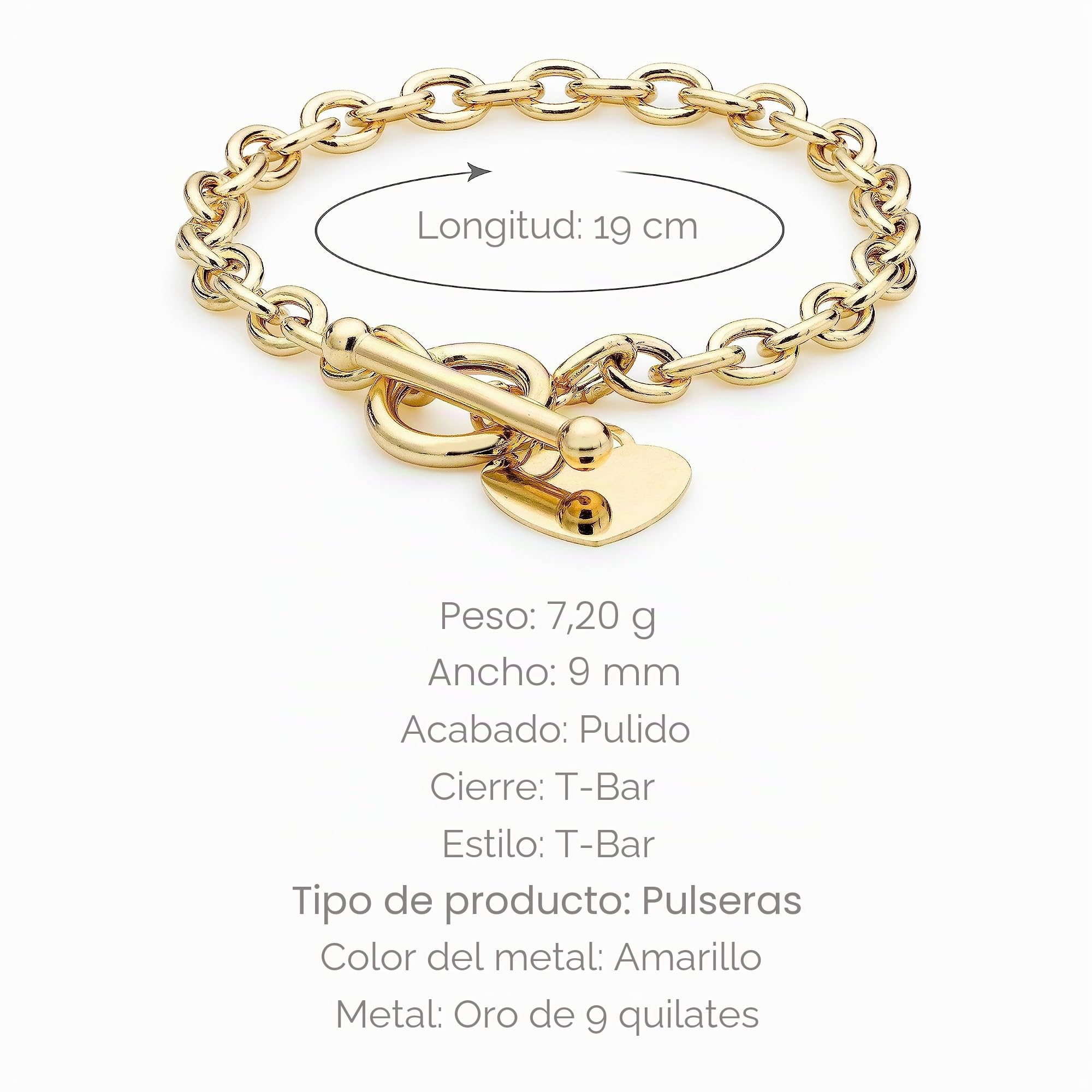 Carissima Gold Pulsera de mujer, con oro de 9K