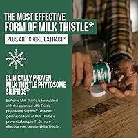 Vista 2 de SoActive® Milk Thistle: fitosoma de cardo mariano 10 veces más eficaz, optimizado para silybina bioactiva esencial A & B Plus Bilear® extracto