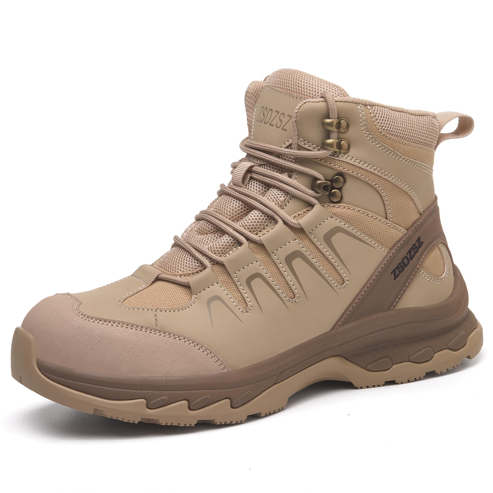 Zapatos de seguridad para hombre y mujer, botas de trabajo ligeras con
