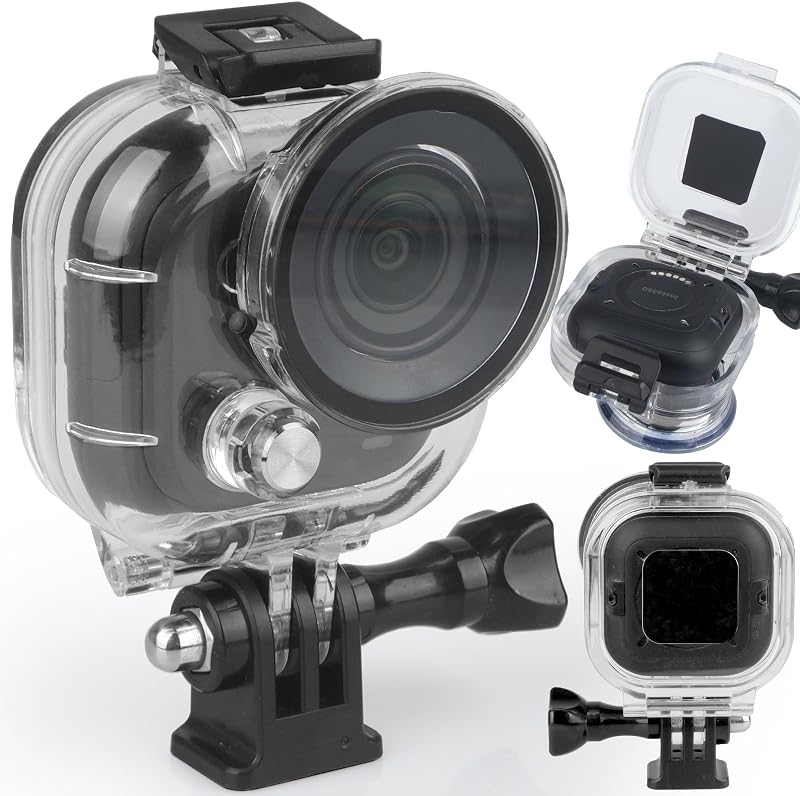 50M Waterproof Case for Insta360 Go Ultra Thumb Camera Protective Underwater Dive Housing Case Shell with Bracke Accessories Kit