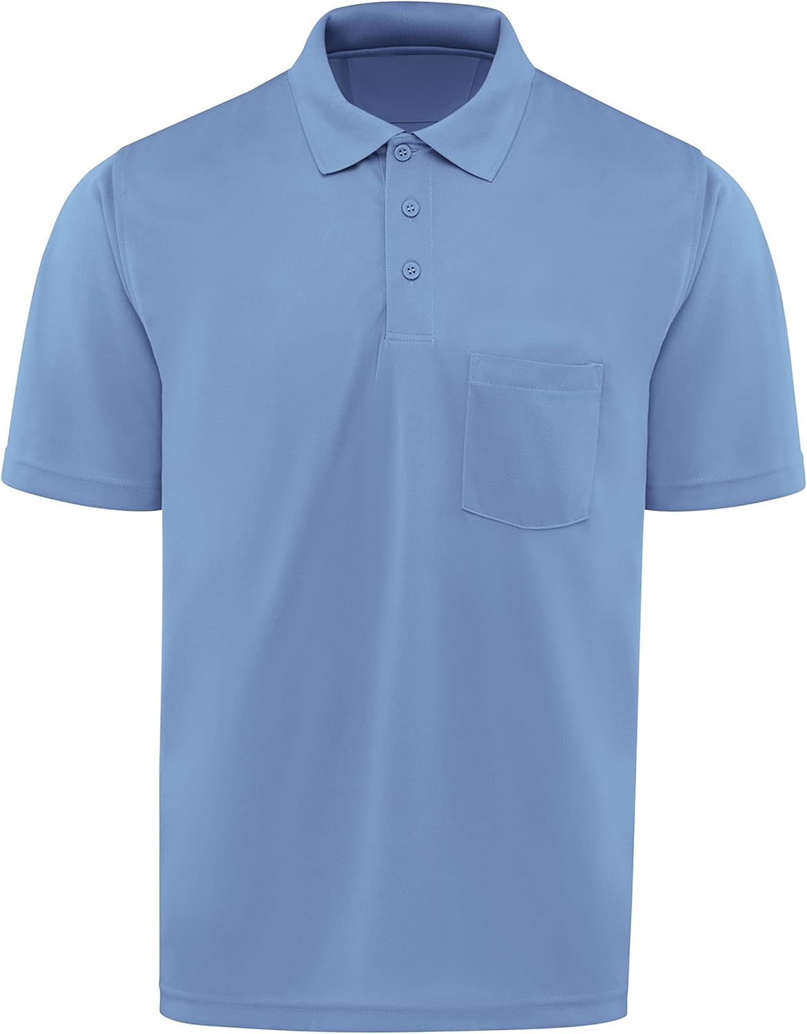 Red Kap Mens Short Sleeve Performance Knit Pocket Coro Polo