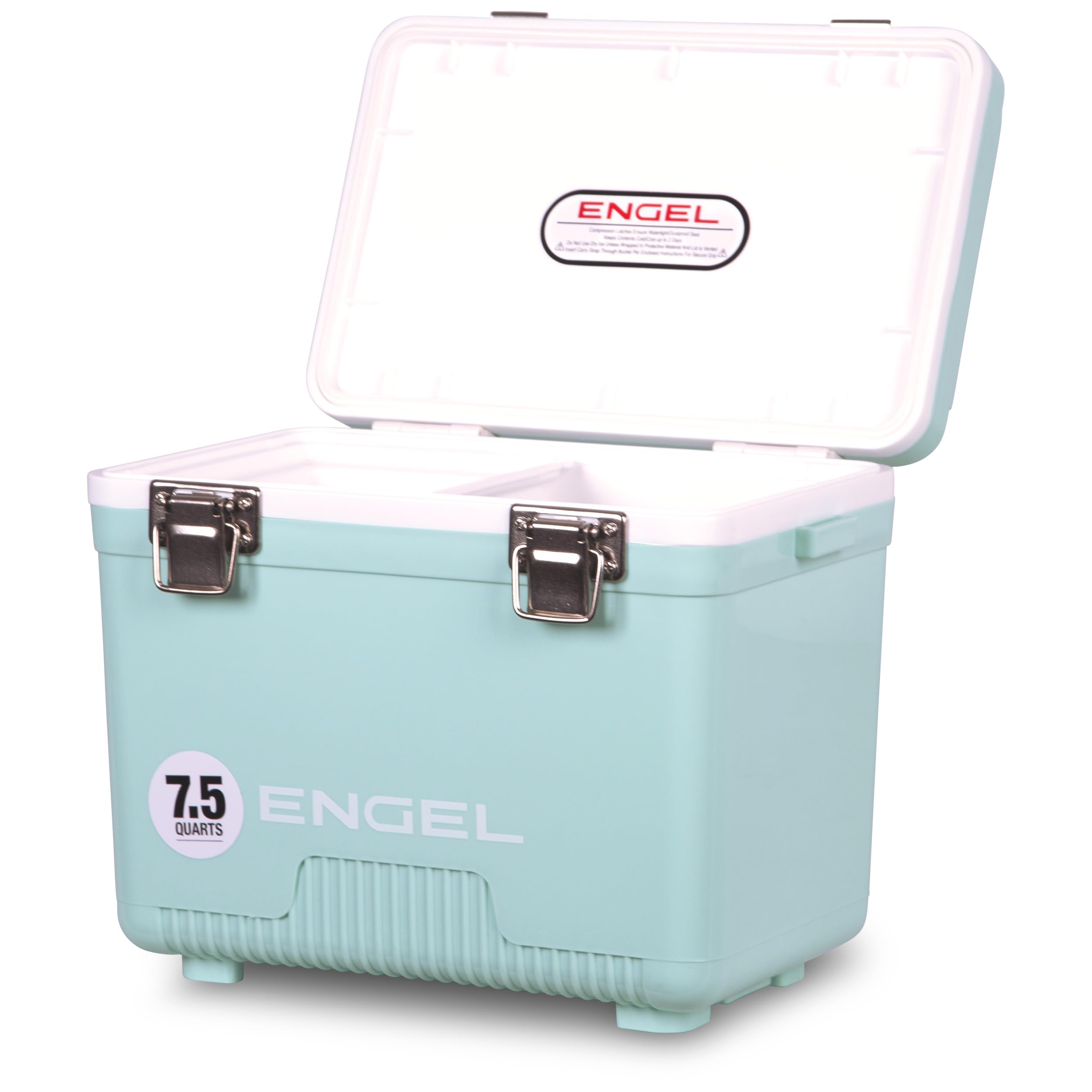 ENGEL Cooler Box 7.1 L - Leak-Proof Drybox Cooler for Camping, Fishing,Hiking,Picnic - Mini Ice Boxes Large Enough for 8 Cans, 31 x 20.3 x 25.4 CM Small Cool Box for Drinks and Food in Seafoam