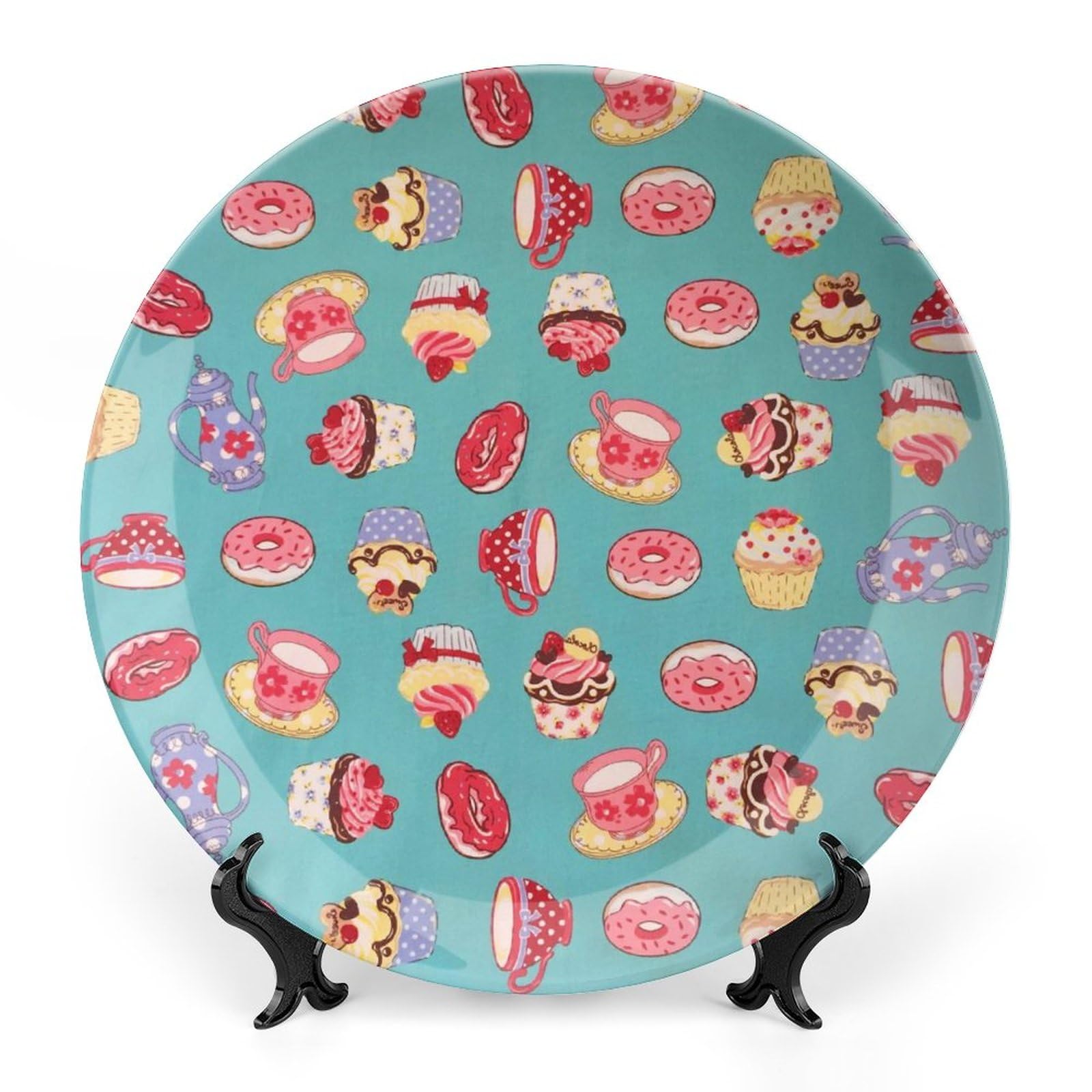 Platos decorativos divertidos de porcelana para cocinas alegres 8