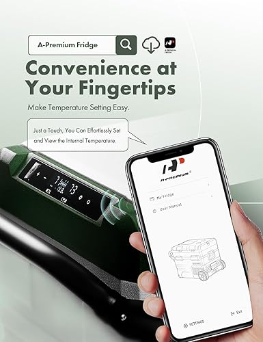 Miniatura 6 de A-Premium Refrigerador de 12 voltios 39QT36.7L Refrigerador portátil para automóvil, -4F  68F zona separada, congelador portátil, control de