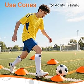 Dimples Excel Soccer Goals Kids Net for Backyard 7x5, 5x3.6, 4x3, 3x2.2 FT