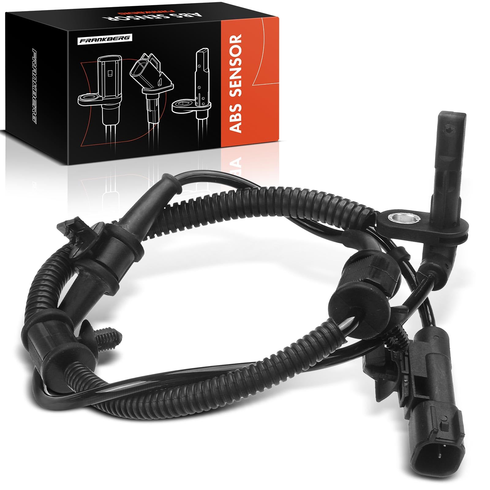Frankberg Capteur de vitesse de roue ABS avant gauche/droite 2 broches | Compatible avec: Insigne A G09, Malibu V300, Insignia A Berline G09, Insignia A Country Tourer G09, 9-5 YS3G