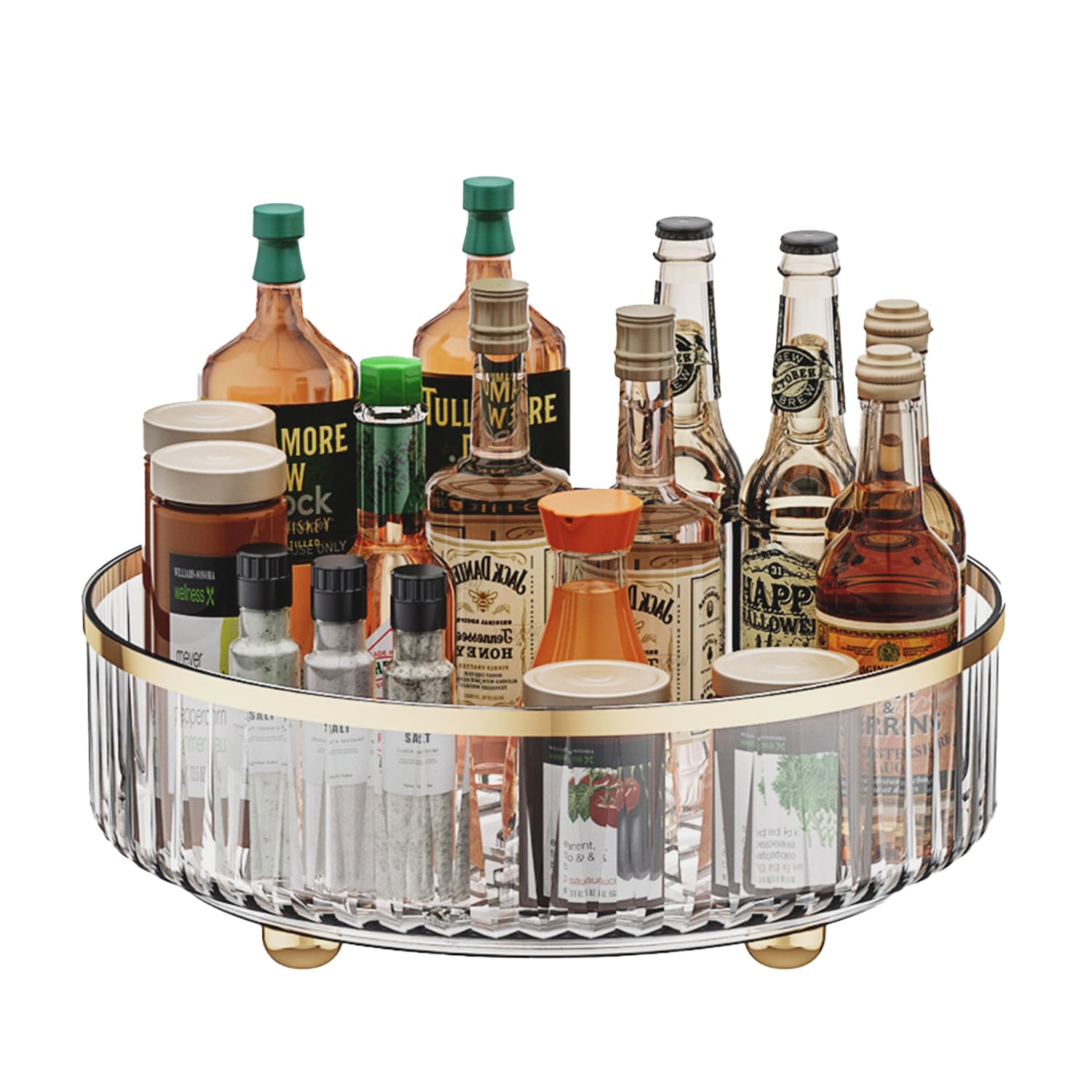 Jorunb Lazy Pantry Organizers Storage, Turntable Organizer, 360 Rotating Storage Rack for Kitchen, Pantry, Cabinet, Dining Table, Fridge, Countertop, Vanity, Food Storage