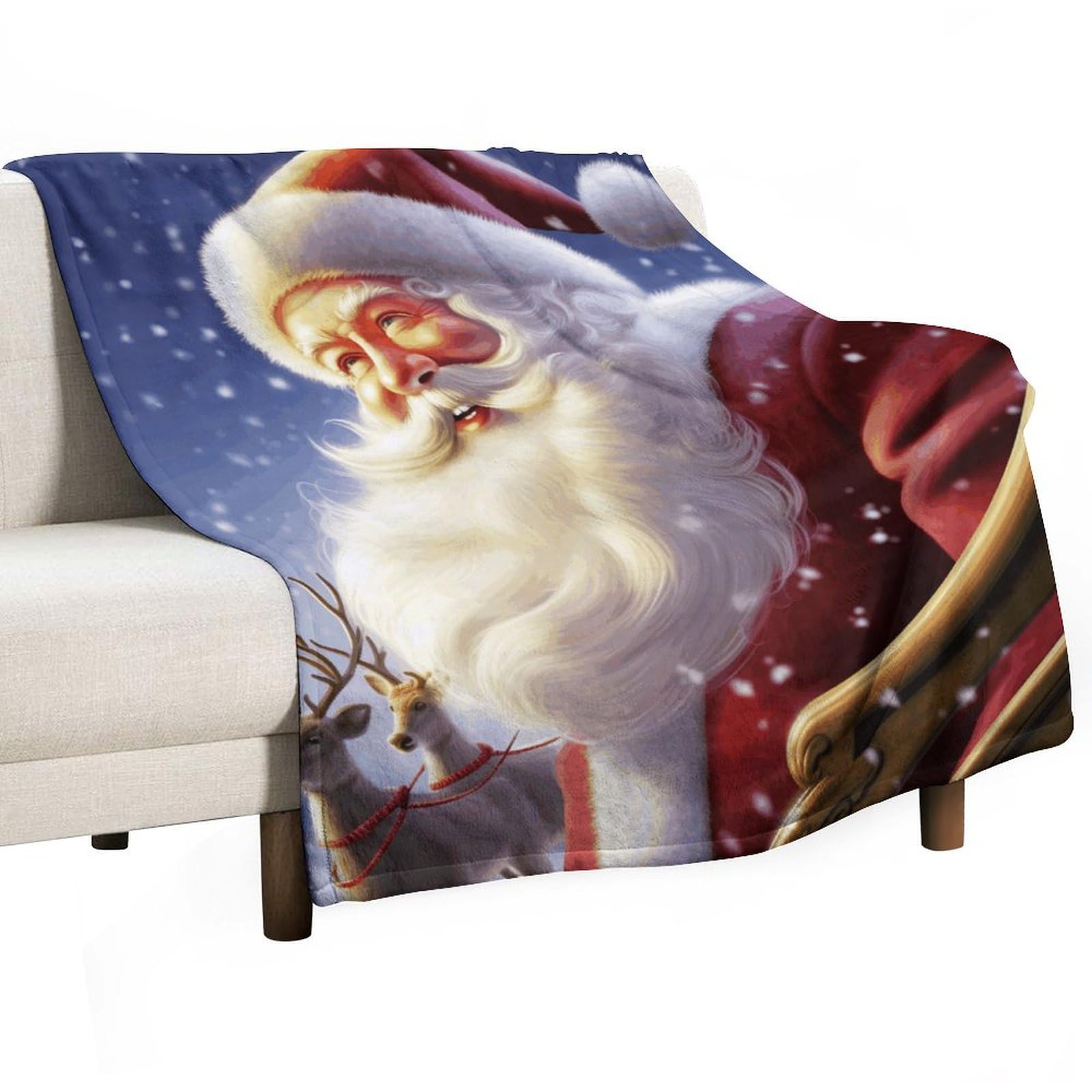 Couverture polaire légère contre le froid pour canapé et lit douillet 127x152
