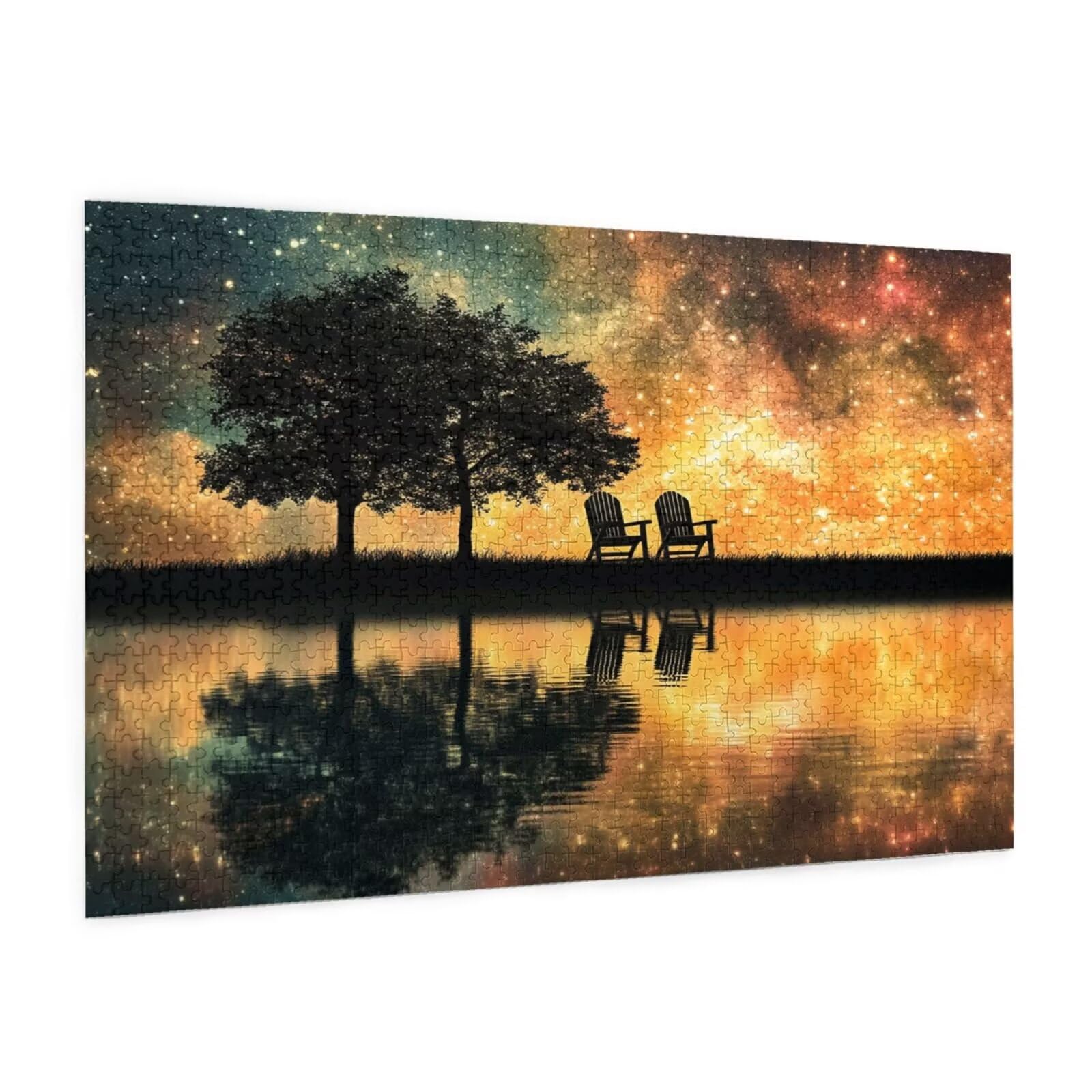 Puzzle krajobrazu, 1500 elementów, fantazyjne puzzle dla dorosłych, z pudełkiem na prezent, "zrób to sam", duże drewniane puzzle dla dorosłych, gra zręcznościowa dla całej rodziny, prezenty dla kobiet
