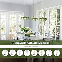 Vista 6 de Candelabro de Cristal para Comedor Candelabro Vintage Iluminación de 3 Luces Soplado a Mano Dorado Lámpara Colgante Moderna de Mediados de Siglo