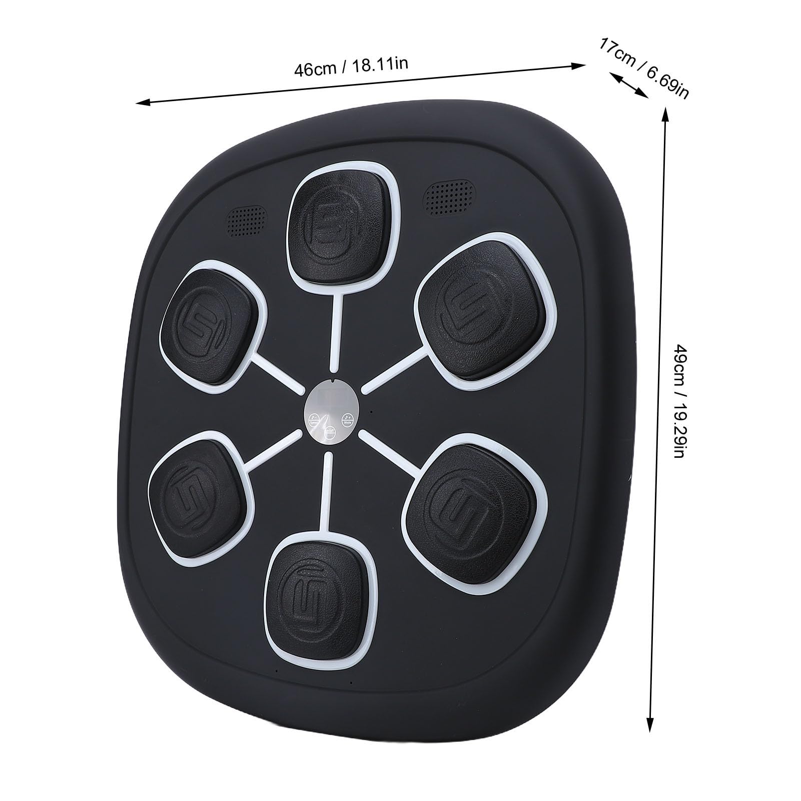 Macchina da Boxe Musicale Intelligente, Elastico in PU Bluetooth Montato a Parete LED Opzione Livello di velocità Bersaglio da Boxe Elettronico per Adolescenti Adulti