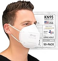 Vista 18 de AccuMed BNX KN95 Face Masks Made in USA (Adult Large, Adult Medium, Kids Small) (Earloop) (Model: E95/E95M/E95S)