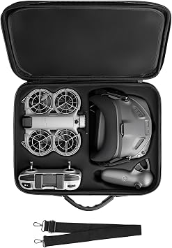 FPVtosky Case for DJI Neo 2, Portable Bag for Neo 2 Motion Fly More Combo,RC Motion 3,Goggles N3,Batteries and Charging Hub Accessories, Travel Case with Shoulder Strap and Dividers Bag Only
