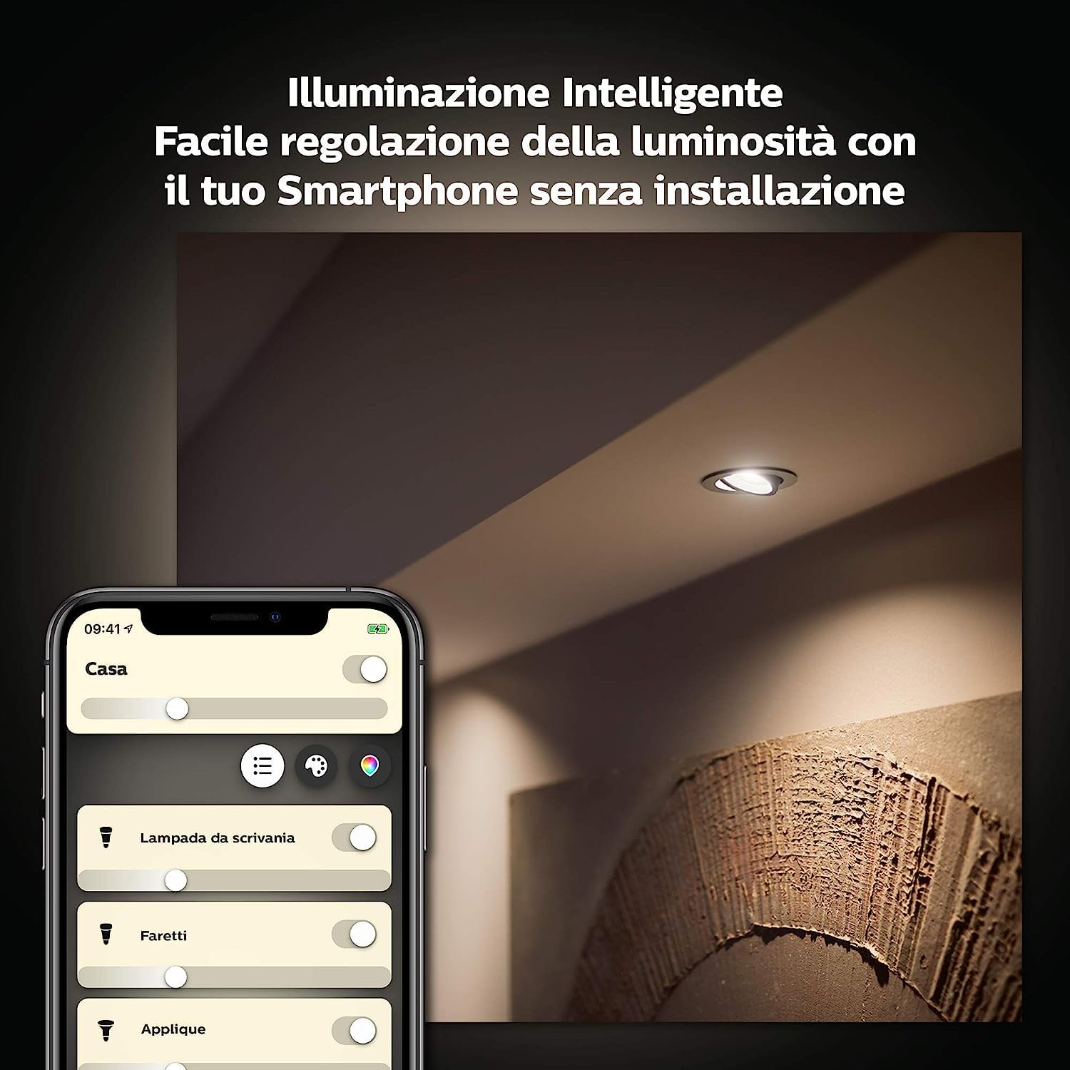 PHILIPS Hue White Ambiance 2 Lampadine LED Smart, con Bluetooth, Attacco E14, 5 W, Dimmerabili, Luce Bianca da Calda a Fredda + Hue White Ambiance Lampadina LED Smart, con Bluetooth, Attacco E14