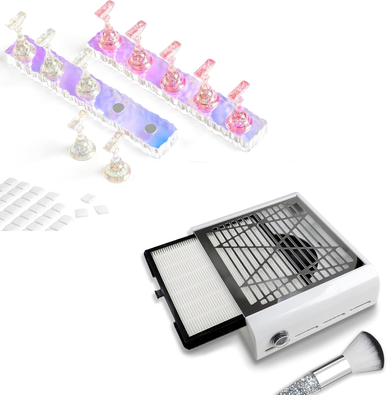 BQAN Nail Stand with Nail Dust Collector