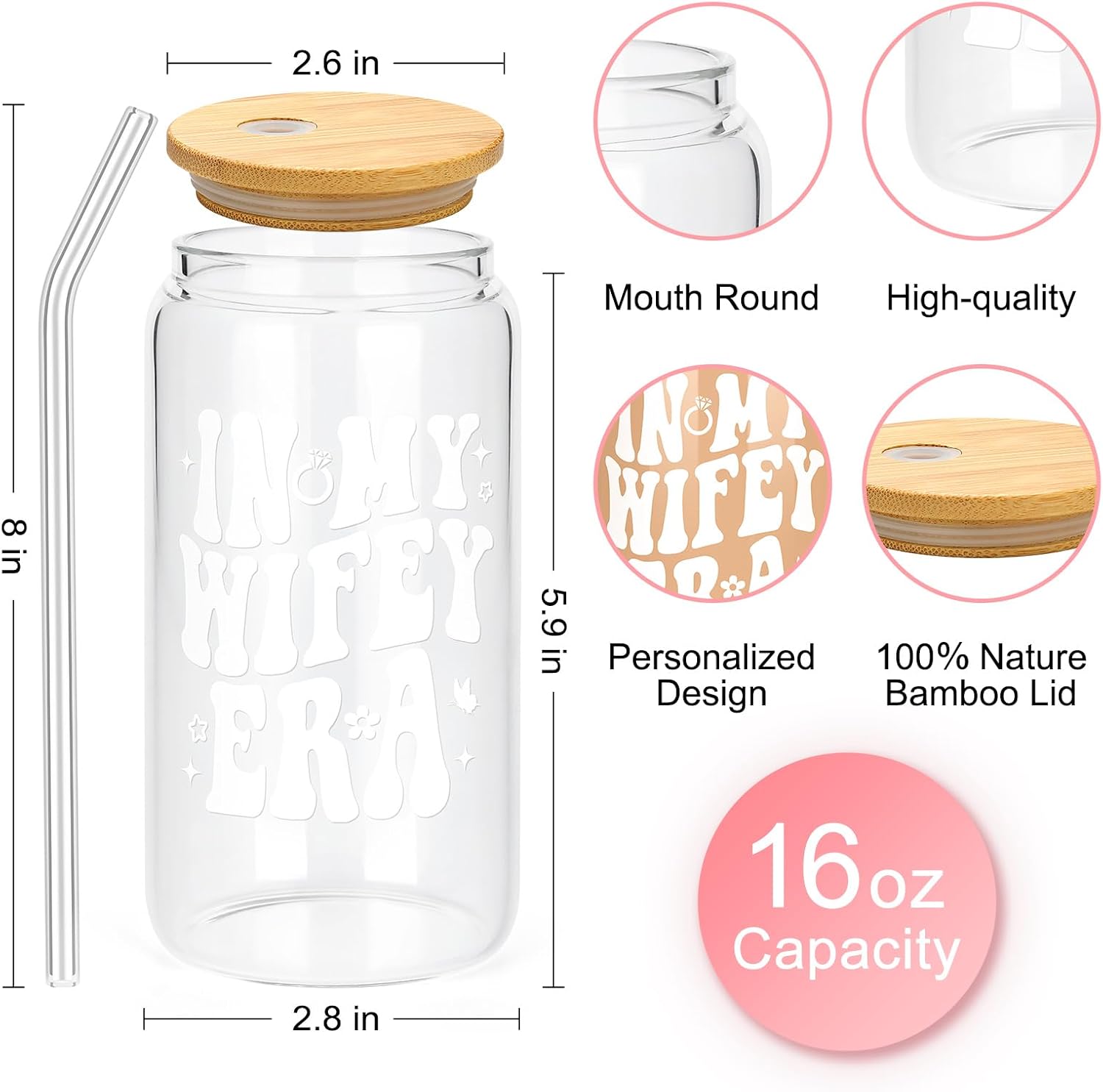 Bridal Shower Gifts for Bride To Be Classy Bachelorette Gifts for Bride Wifey Cup Bride Straw Bridal Shower Wedding Gifts for Bride Honeymoon Gifts Wifey Gifts Bride Gift Set Cute Bride To Be Gifts