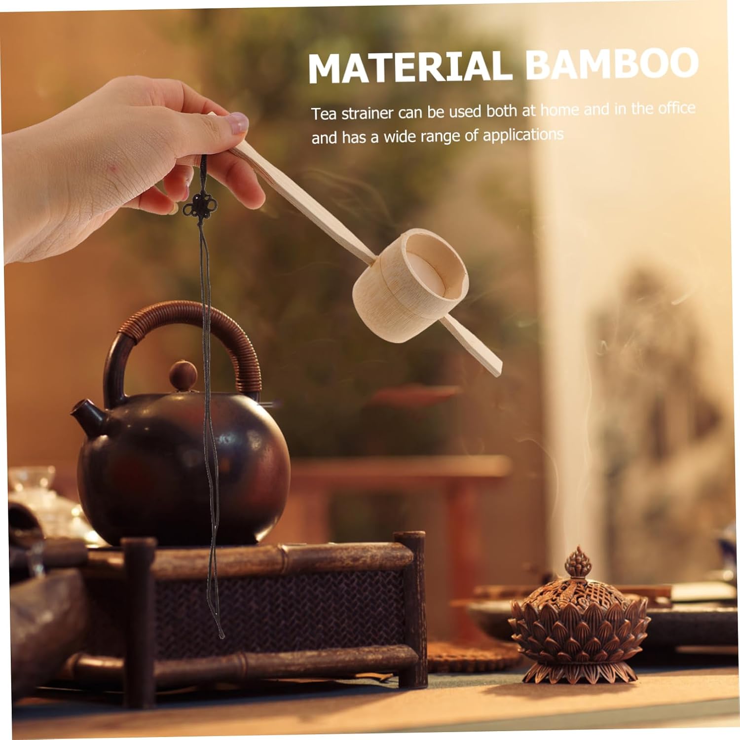 Unique Hand-made Bamboo Tea Filter Mesh Tea Strainer Enhance Your Experience