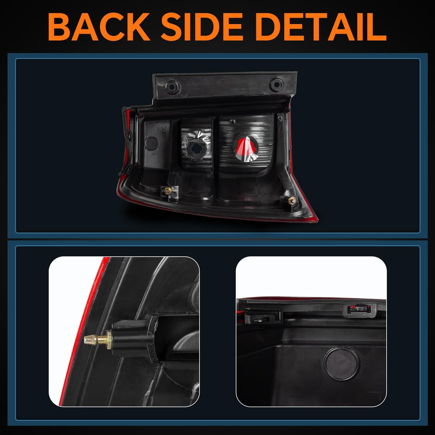 Right Passenger Side Tail Light Compatible with 2007-2017 Ford Expedition Rear Lamp-Bulbs Not Include Replace FO2801201 7L1Z13404AA