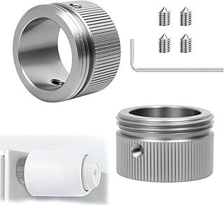 Heizkörperthermostat Adapter, 2 Stück 304 Edelstahl Heizungsventil adapter, Heizkörperventil Thermostatkopf, M30x1.5 Heizungsthermostat Adapter, Innendurchmesser 22mm, mit Sechskantschlüssel