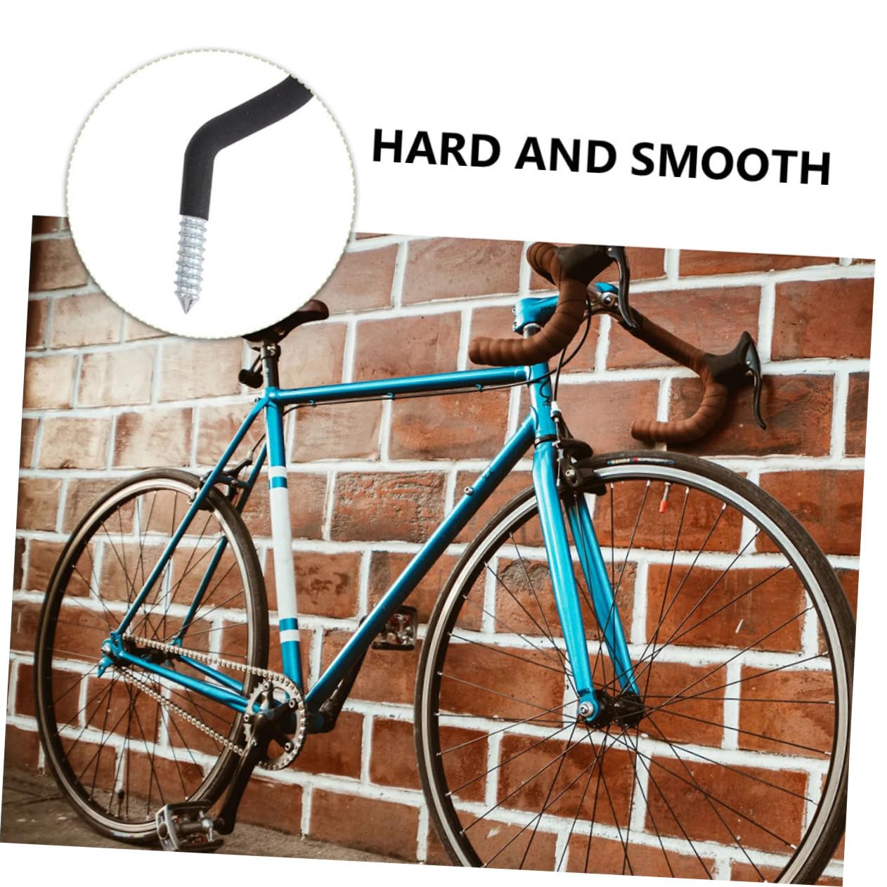 Ganci Appendi Bici da Muro in Ferro Neri 10 Pezzi per Garage | Design Stabile e Robusto, Salvaspazio per Uso Indoor, Supporto a Parete per Bicicletta