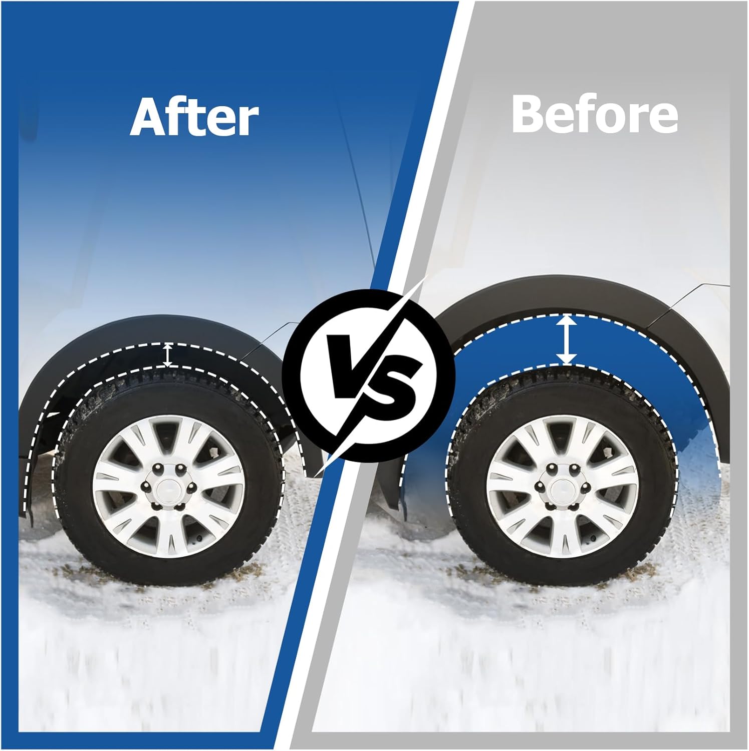 WFLNHB 2 inch Rear Drop Shackles Lowering Kit 2Pc Replacement for Ram 1500 2002-2008