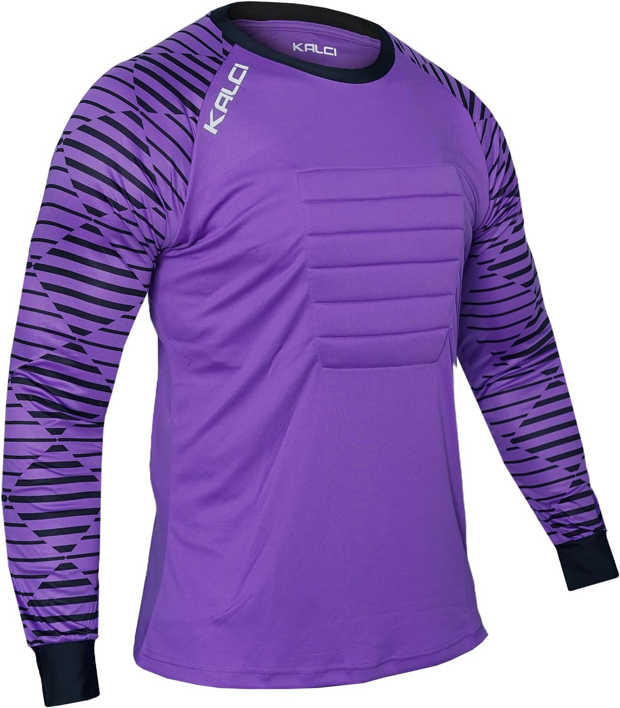 Kalci Soccer Goalie Shirt, Padded Goalkeeper Jersey, Youth/Adult & Kids Sizes, Long Sleeve Football Padded Shirt Mens
