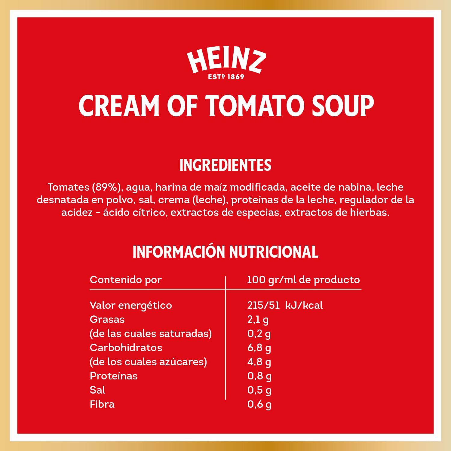 HEI.TOMATEN CR.SP.425ML zupa pomidorowa w puszce