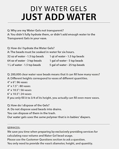 Miniatura 6 de 200,000 cuentas de gel de agua grandes transparentes para jarrón, cuentas florales, perlas de agua de gel, relleno de jarrón de perlas de agua para