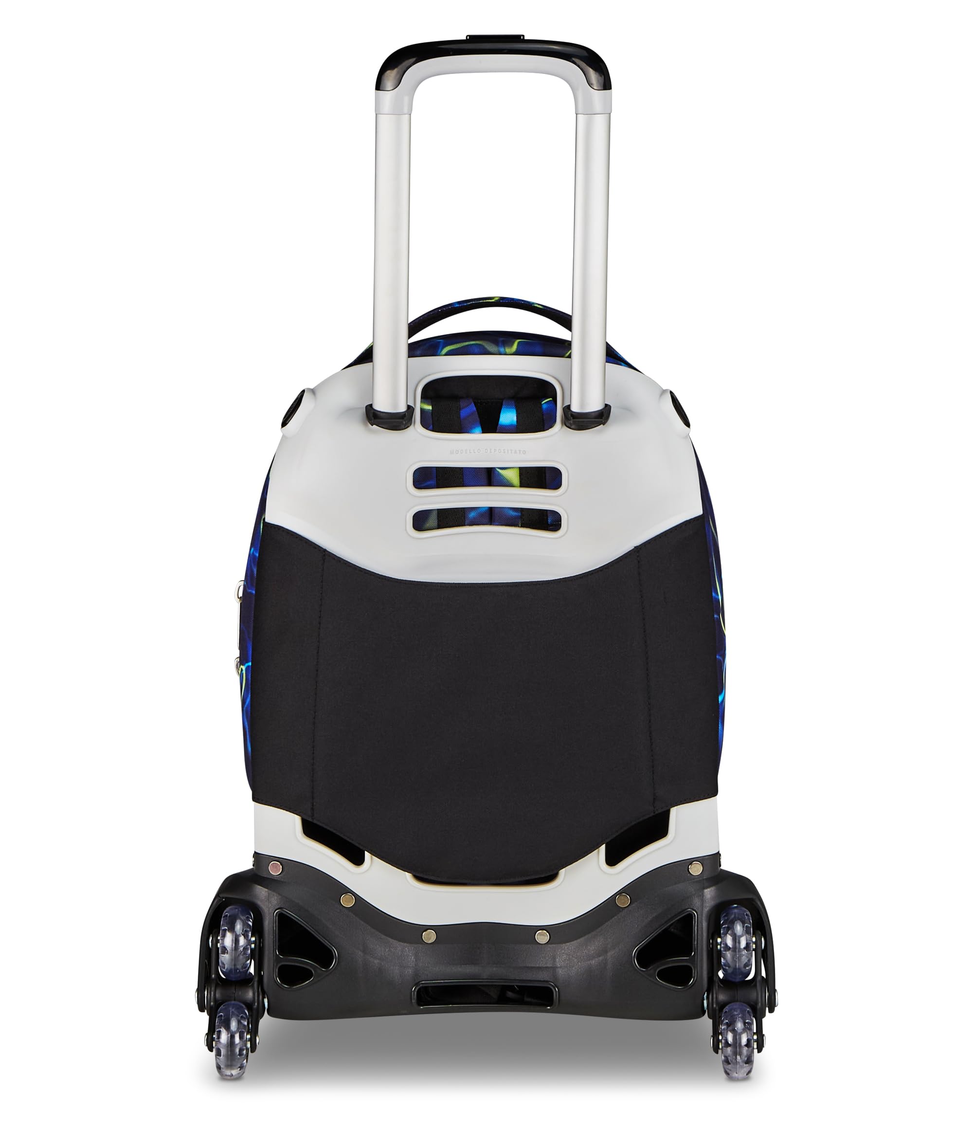 Seven Trolley Scuola Jack 8 Ruote Detach ELECTICVIBE BOY, Blu, 43 L, Scomponibile, Zainetto staccabile, 4 in 1, Cross-over System, Tasche multifunzione, Scuola elementare e media, Bambino, Ragazzo