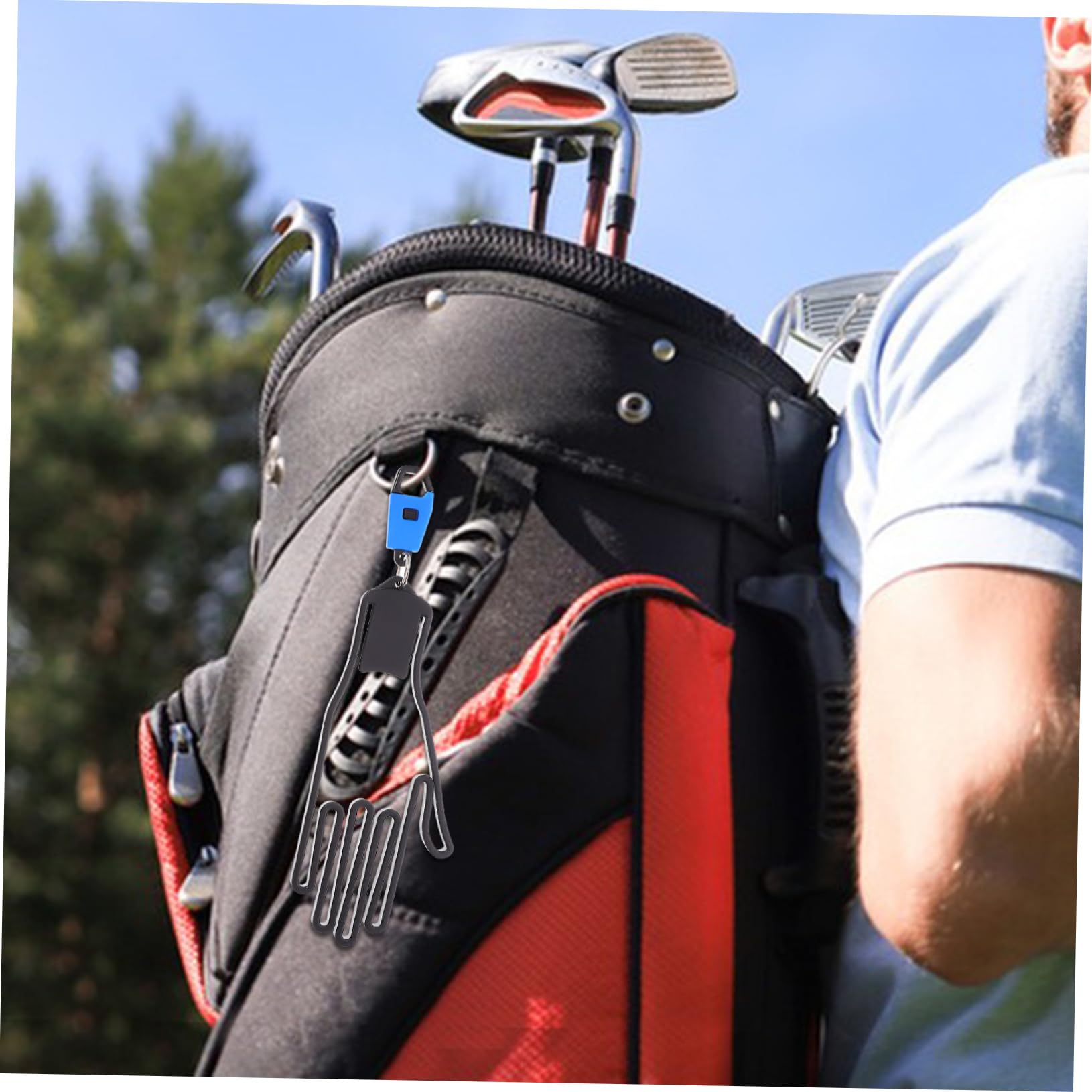 POPETPOP Soporte para Guantes De Golf Guantera De Diseño Colgante Marcos De Secado De Guantes Secadores De De Golf Soportes De Secado De De Aleación De Aluminio Blue