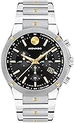 Movado SE Men's Sport Watch - Swiss Quartz Chronograph Movement, Stainless Steel Link Bracelet - 5 ATM Water Resistance - Luxury Fashion Timepiece for Him - 42mm
