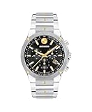 SE Men's Sport Watch - Swiss Quartz Chronograph Movement, Stainless Steel Link Bracelet - 5 ATM Water Resistance - Luxury Fashion Timepiece for Him - 42mm