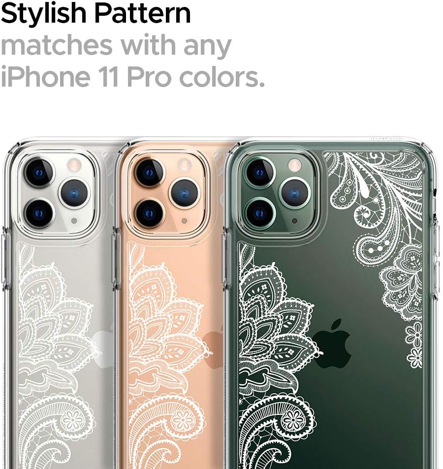 CYRILL Cecile Designed for Apple iPhone 11 Pro Max Case (2019) - White Mandala