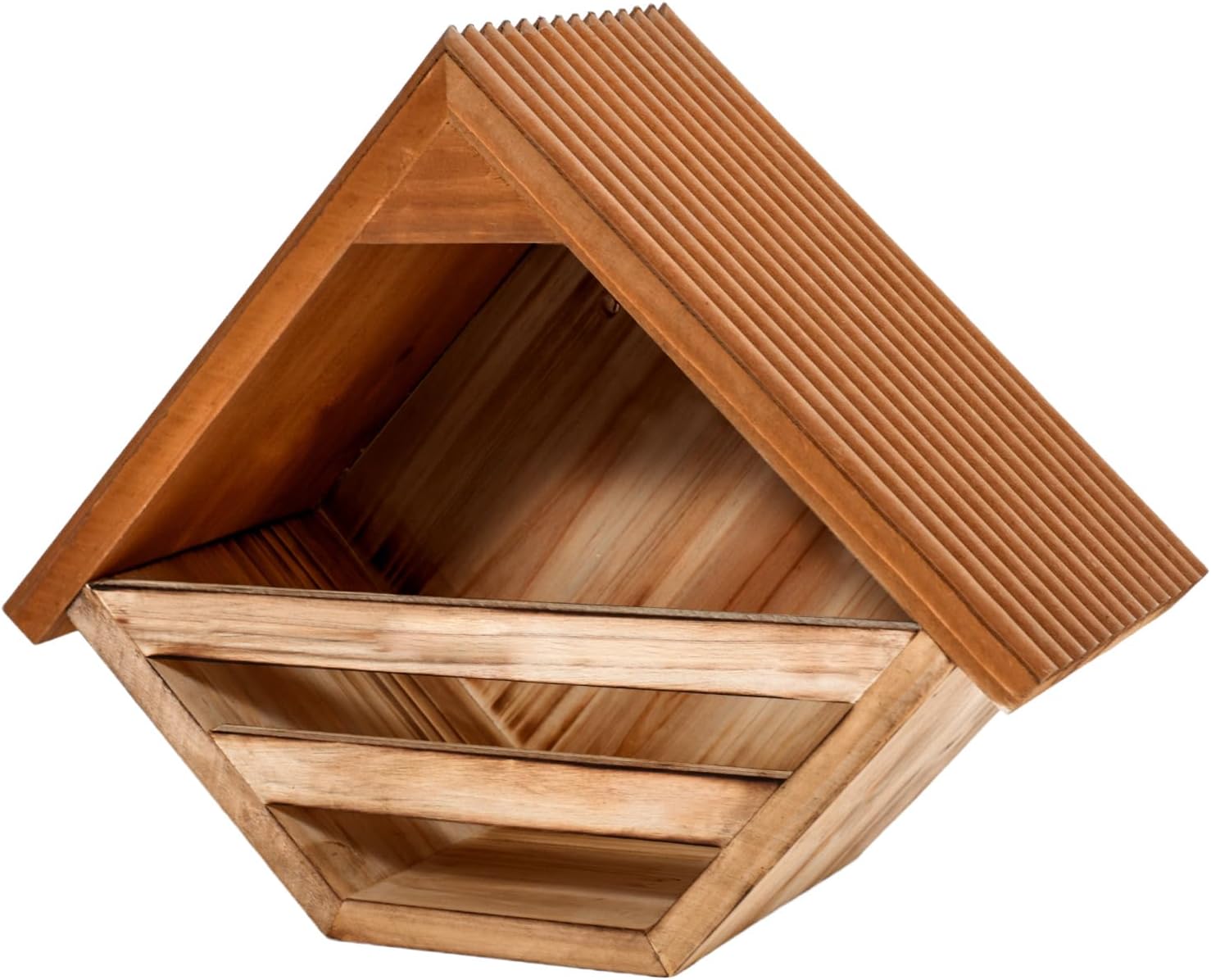 Wooden Dove Nesting Box for Outside, Open Mourning Dove House, Outdoor Weatherproof & Ventilated Pigeon House, Safe & Roosting Shelter for Pigeons, Doves & Medium Birds, Design for Garden, Balcony
