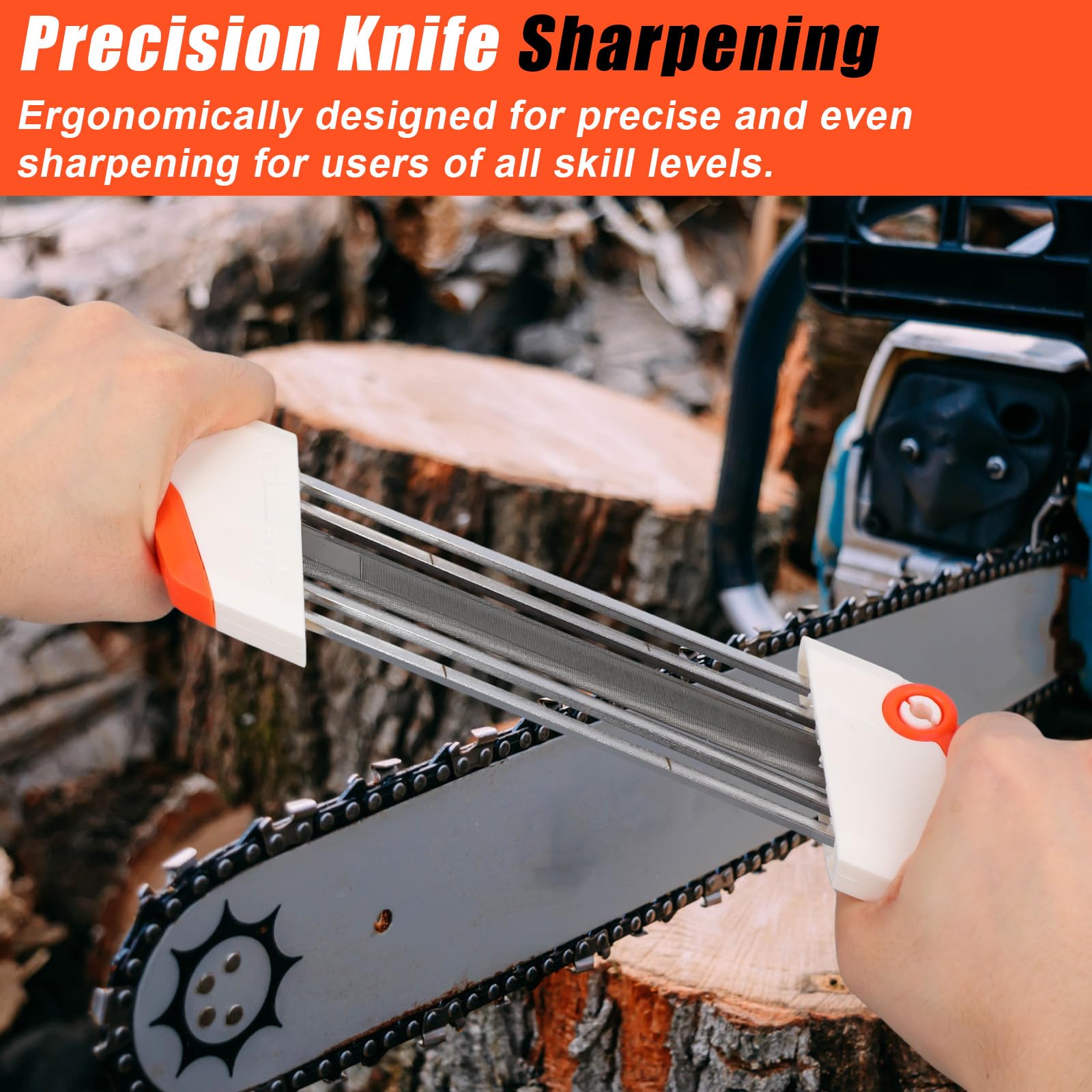 Affûteur Chaîne 2-en-1 pour Tronçonneuse Stihl .325" LP, Outil d'Affûtage Tronçonneuse (Lime 4,8mm)