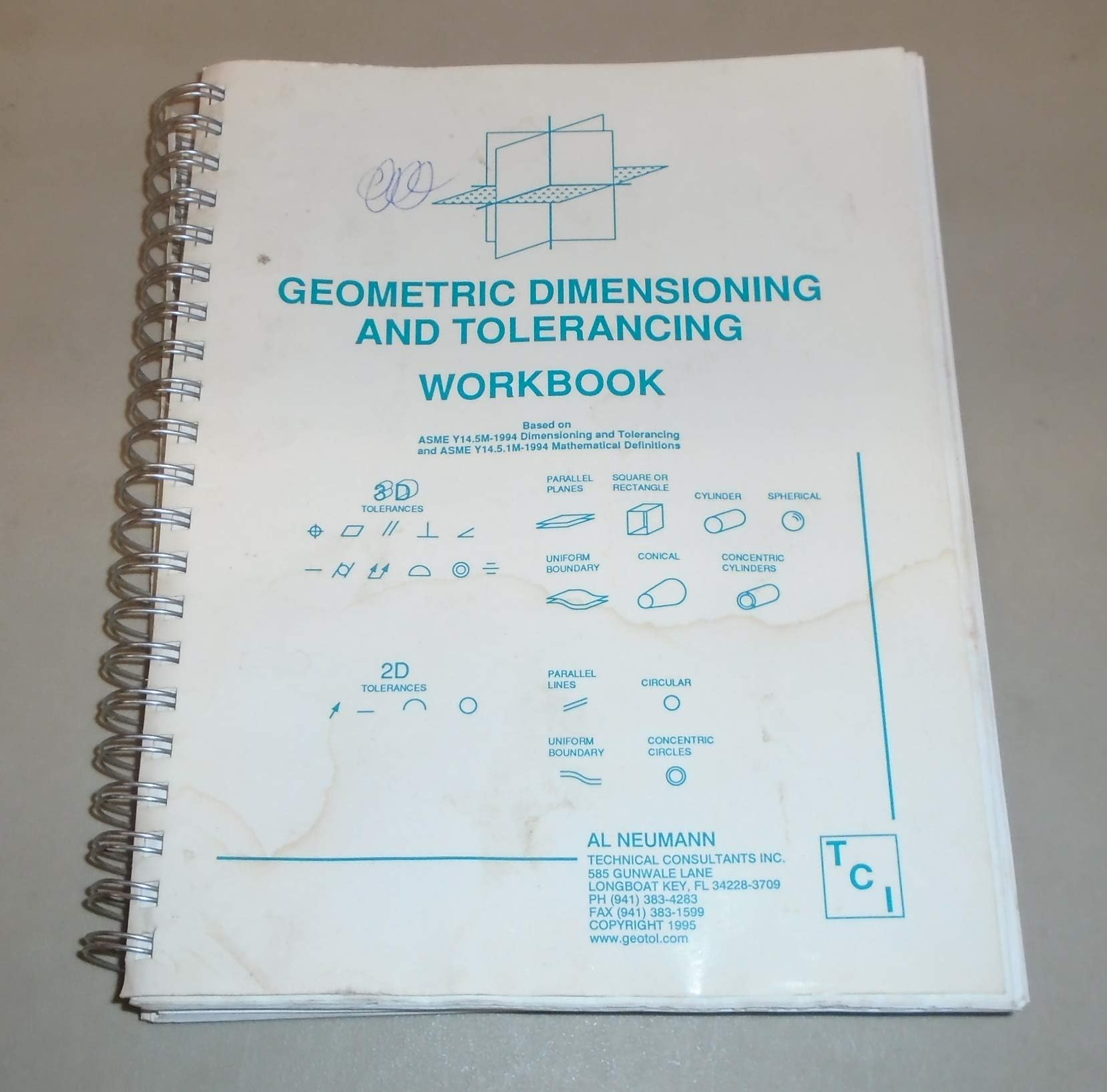 Geometric Dimensioning and Tolerancing Workbook