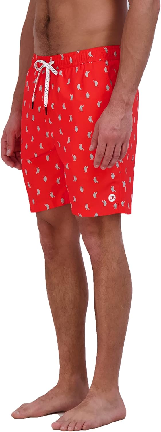 Eddie Bauer Men's SPF 50+ Volley Swim Trunk - Fun Designs, Comfortable and Stylish, 7" Inseam
