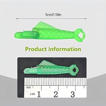 Fish Mouth Sewing Machine Needle Threaders, Easy Threading, 10 Pcs, Green