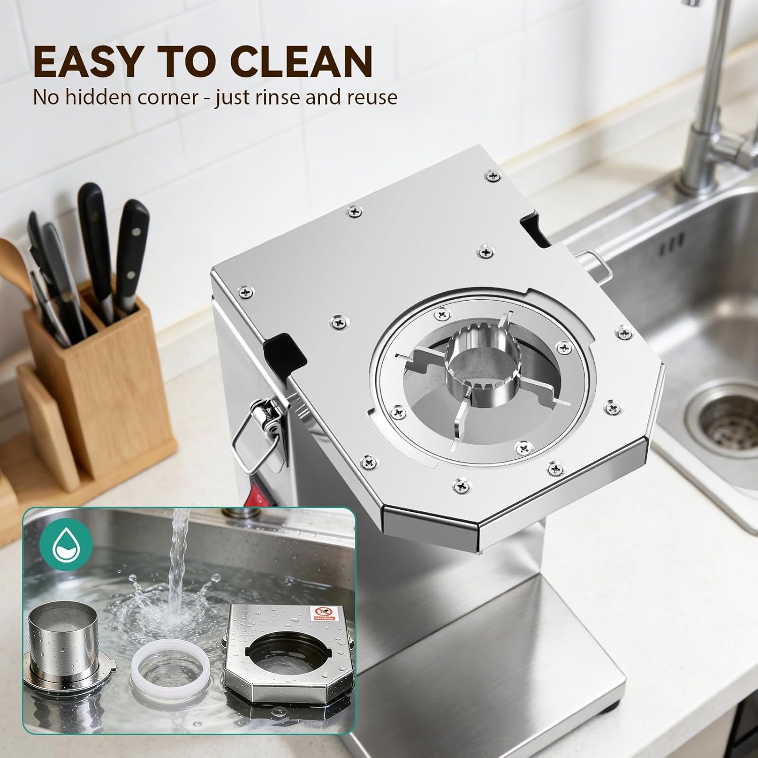 Newhai Electric Corn Sheller Commercial Corn Thresher Machine Stainless Steel Corn Peeler Corn Cob Stripper Tool for Home & Commercial Farm Use