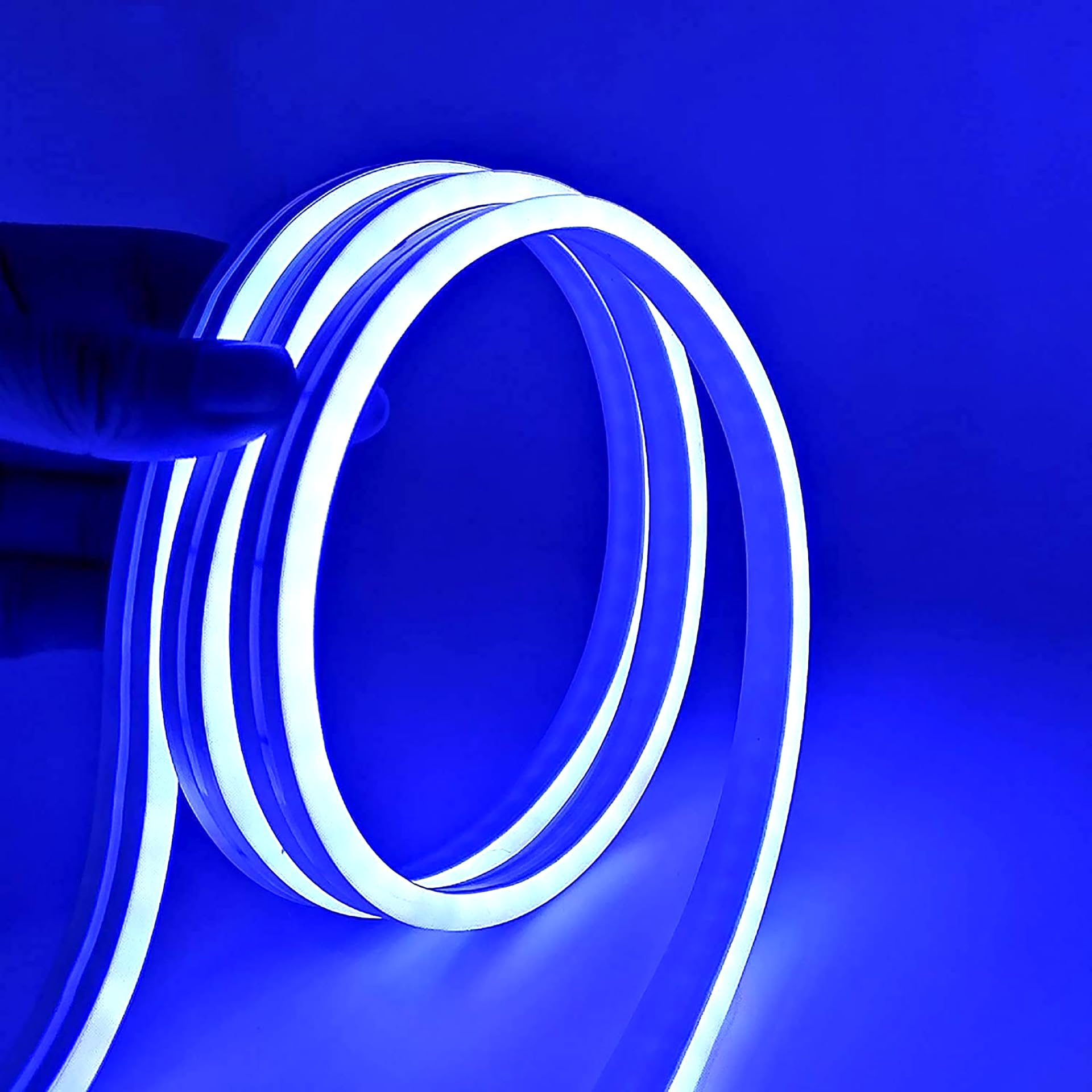 AURACELL® 1 Meter 12v DC Blue LED Neon Strip Rope Lights, Flat Silicone Neon Rope Light Flexible Cuttable String Neon LED Strips for Indoor Outdoor Decoration - 1 Meter Long (Blue) (B0DC753DJT) Amazon Price History, Amazon Price Tracker
