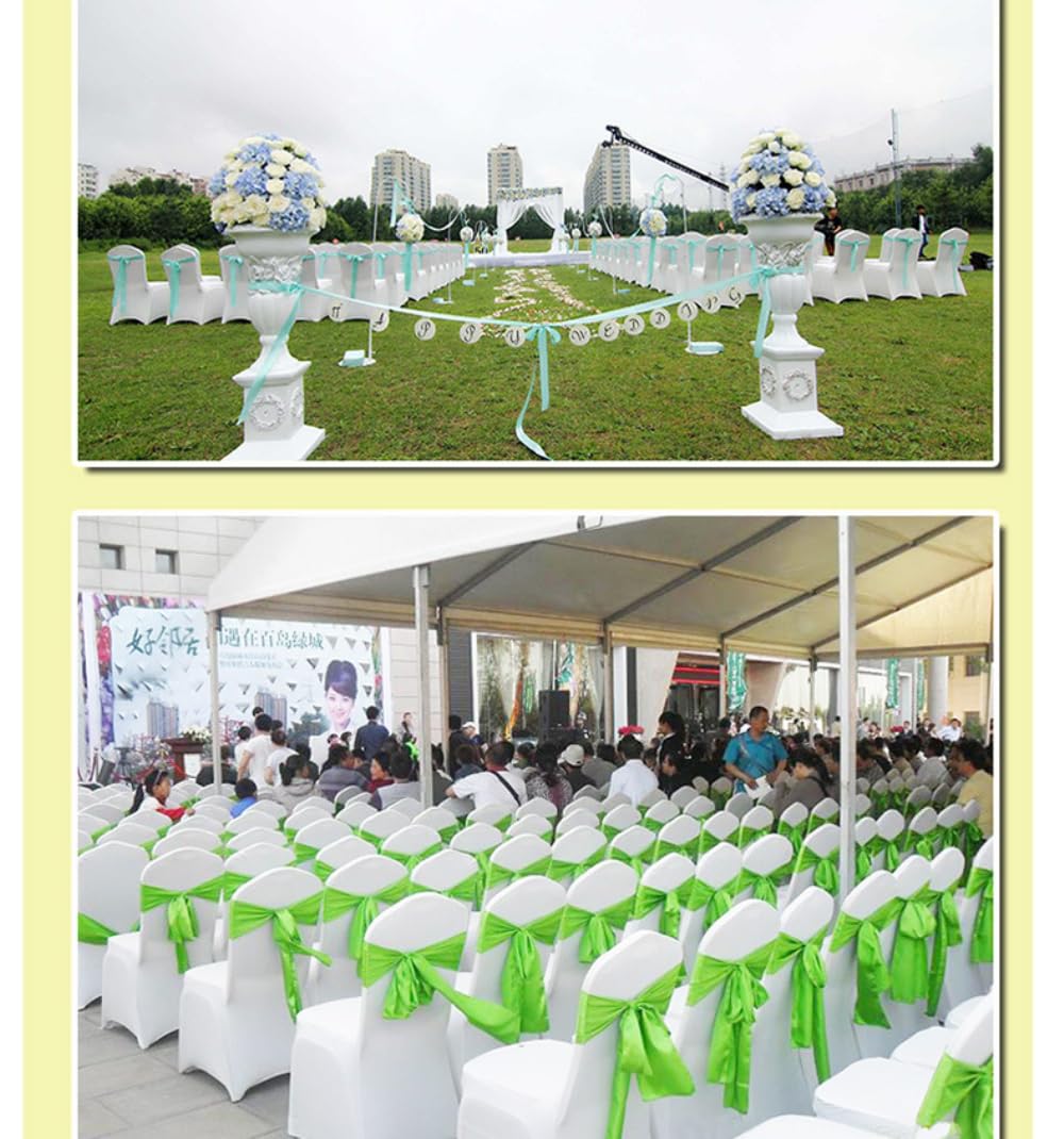 6 coprisedia universali, elasticizzate, per battesimo, compleanno, matrimonio, banchetto, feste, colore arancione
