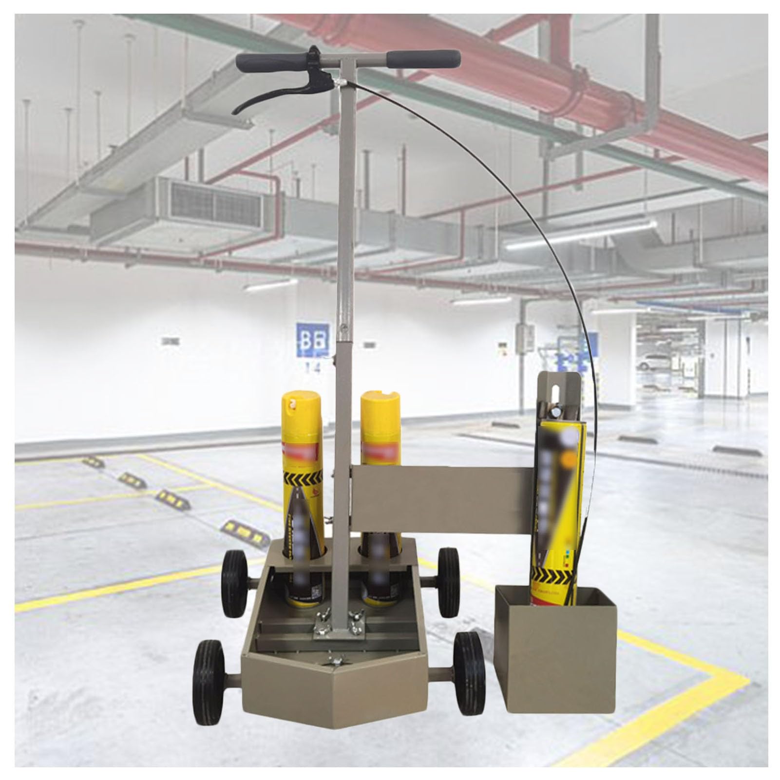 Aioneer Line Marking Machine,Road Marking Machine,Sports Pitches Court Marking,Marking Tools,Suitable for School Playground Parking Lot Marking