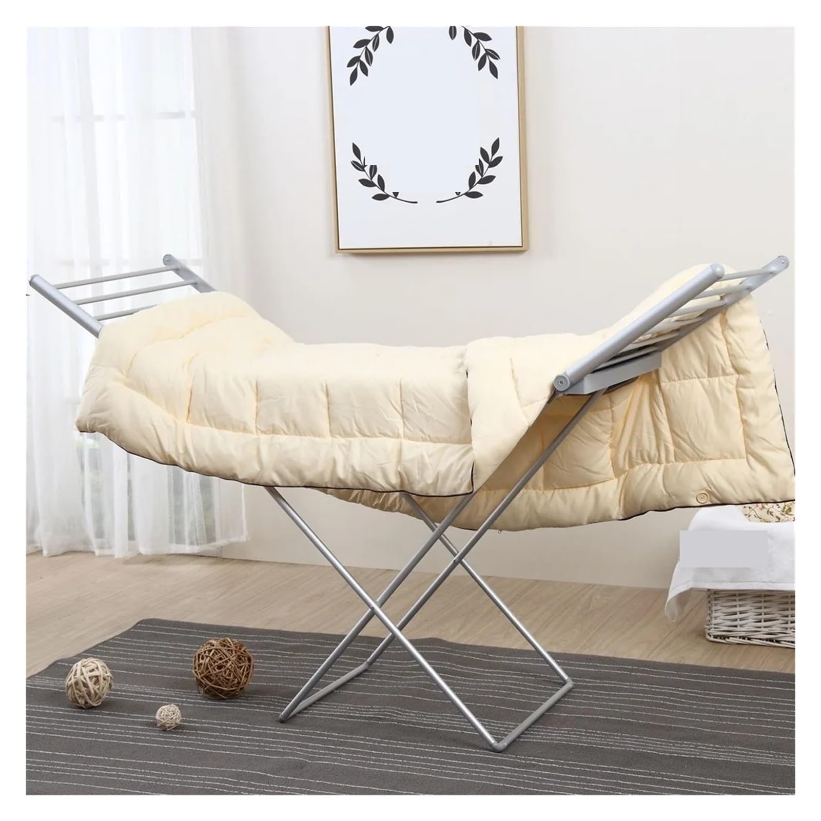 Séchoir À Linge Portable avec Ailes 230 W Sèche-Linge Chauffant Électrique Pliable Étendoir À Linge Économe en Énergie Séchoir À Linge Intérieur Largement Applicable