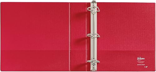 Miniatura 7 de Avery 27203 Carpeta duradera con anillos inclinados, 11 x 8 12, 2 pulgadas, color rojo