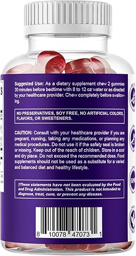 Miniatura 9 de Vitamatic Gomitas de melatonina para niños y adultos (2.5 mg 5 mg y 10 mg dosis) - 60 gomitas veganas