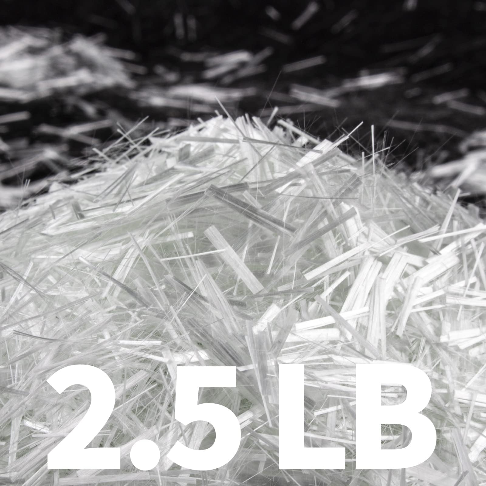 Fiberglass for Concrete, 3/4" Length,2.5 Lb, AR-Glass Chopped Strand Fiberglass for Concrete Cement Mortar Reinforcement