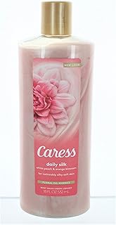 Caress Body Wash 18 Ounce Daily Silk (Silkening) (532ml) (2 Pack)