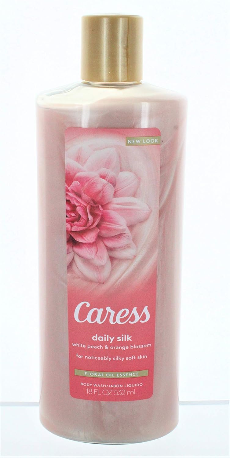 Caress Body Wash 18 Ounce Daily Silk (Silkening) (532ml) (2 Pack)