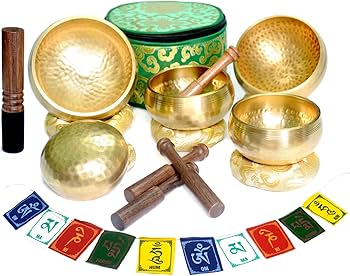 Amazon.co.jp: チベット シンギングボウル 5個セット 本物の7金属