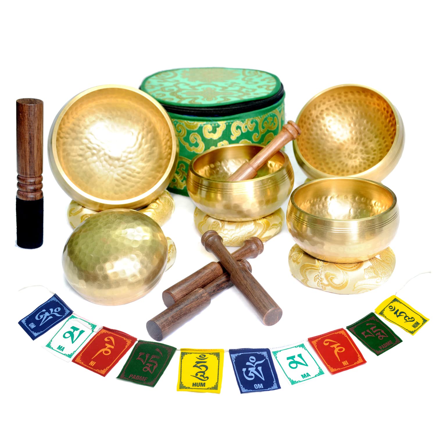 Amazon.co.jp: チベット シンギングボウル 5個セット 本物の7金属